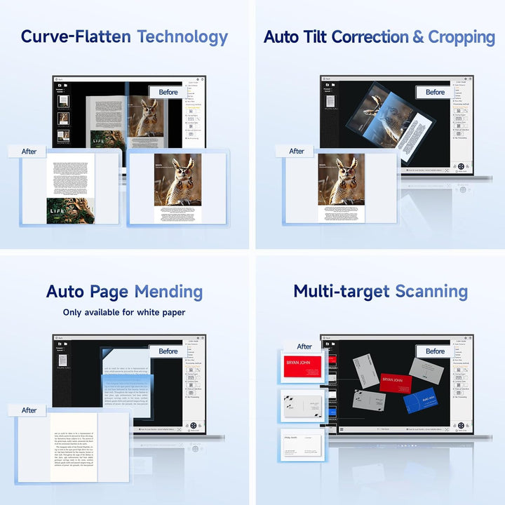 CZUR Shine Ultra Pro 24 MP Tragbarer Dokumentenkamera Faltbarer Dokumentenscanner A3 Buchscanner OCR