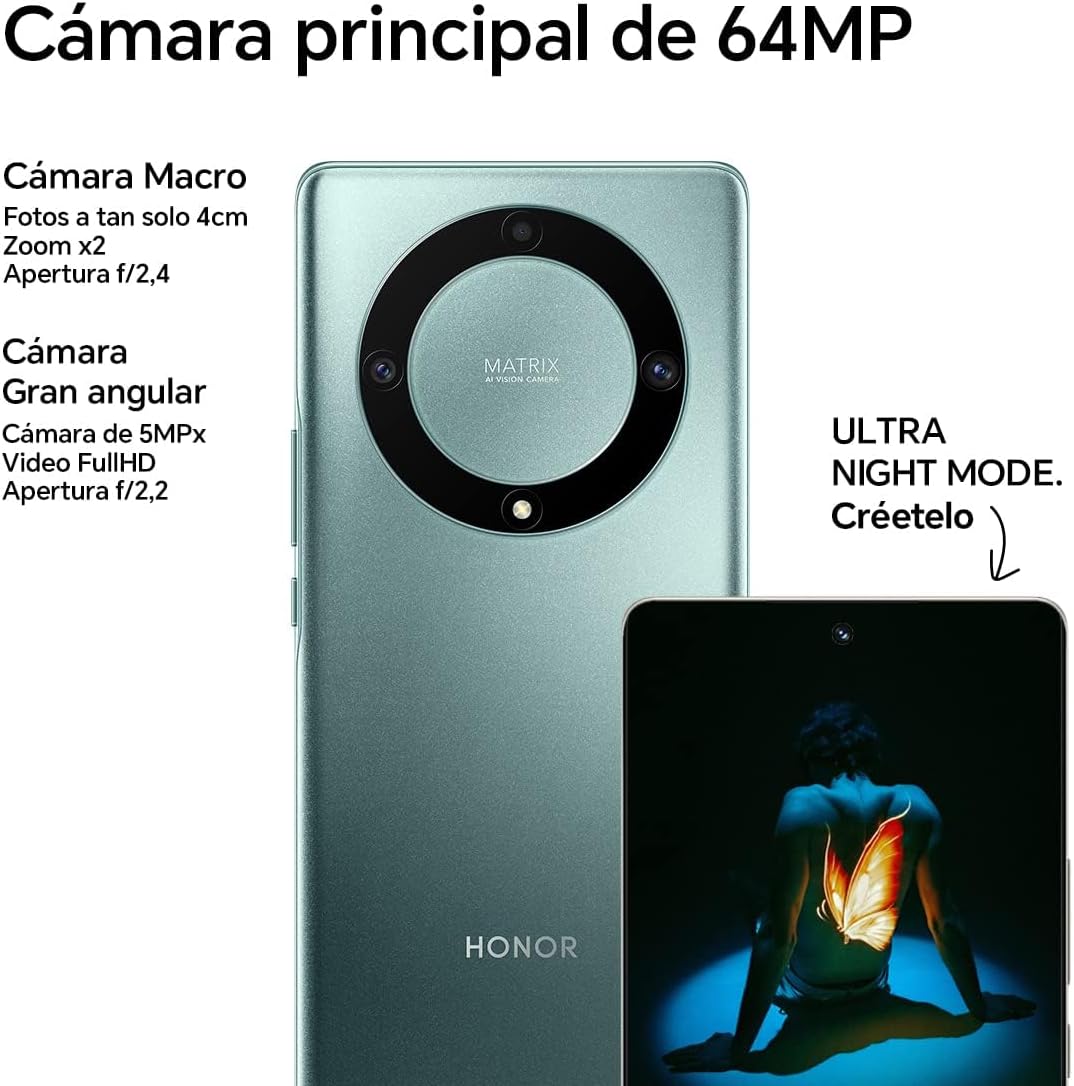 HONOR 5109AMAA Magic5 Lite 5G 6GB/128GB Schwarz (Midnight Black) Dual SIM, Magic5 Lite 5G 6+128