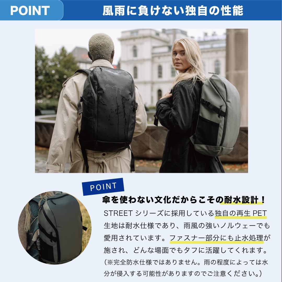 BECKMANN Street Go Backpack Green