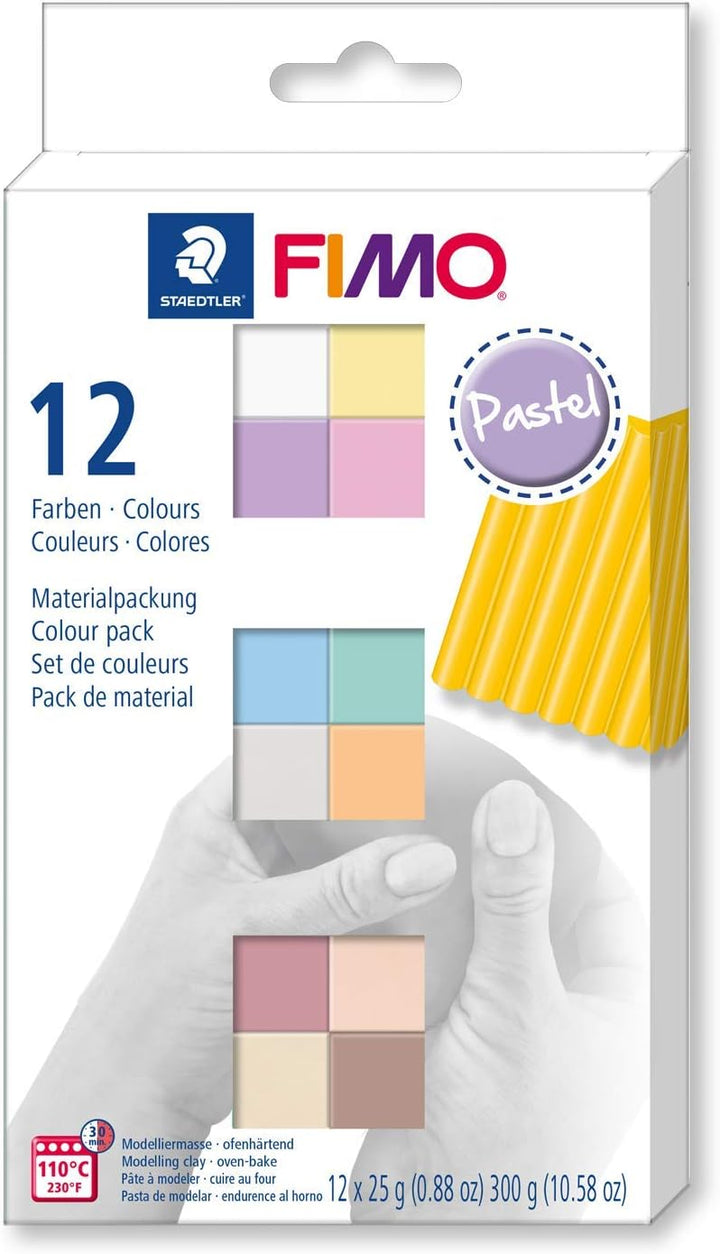 Staedtler FIMO Soft ofenhärtende Modelliermasse (Brilliant, 36 Blöcke Farbmix) Brilliant 36 Blöcke F