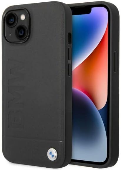 BMW Hülle für iPhone 14 6.1" schwarz Hardcase Signature Logo Aufdruck