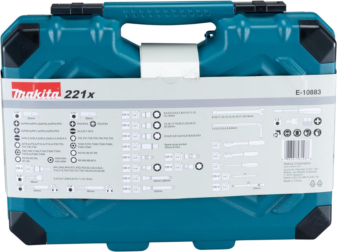Makita E-10883 Werkzeugset 221tlg Single, Single