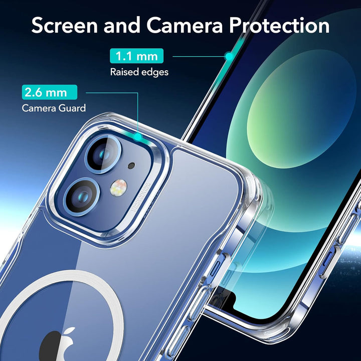 ESR Hülle für iPhone 12, iPhone 12 Pro 2020 Sidekick Hybrid Magafe Case, Transparent Handyülle mit H