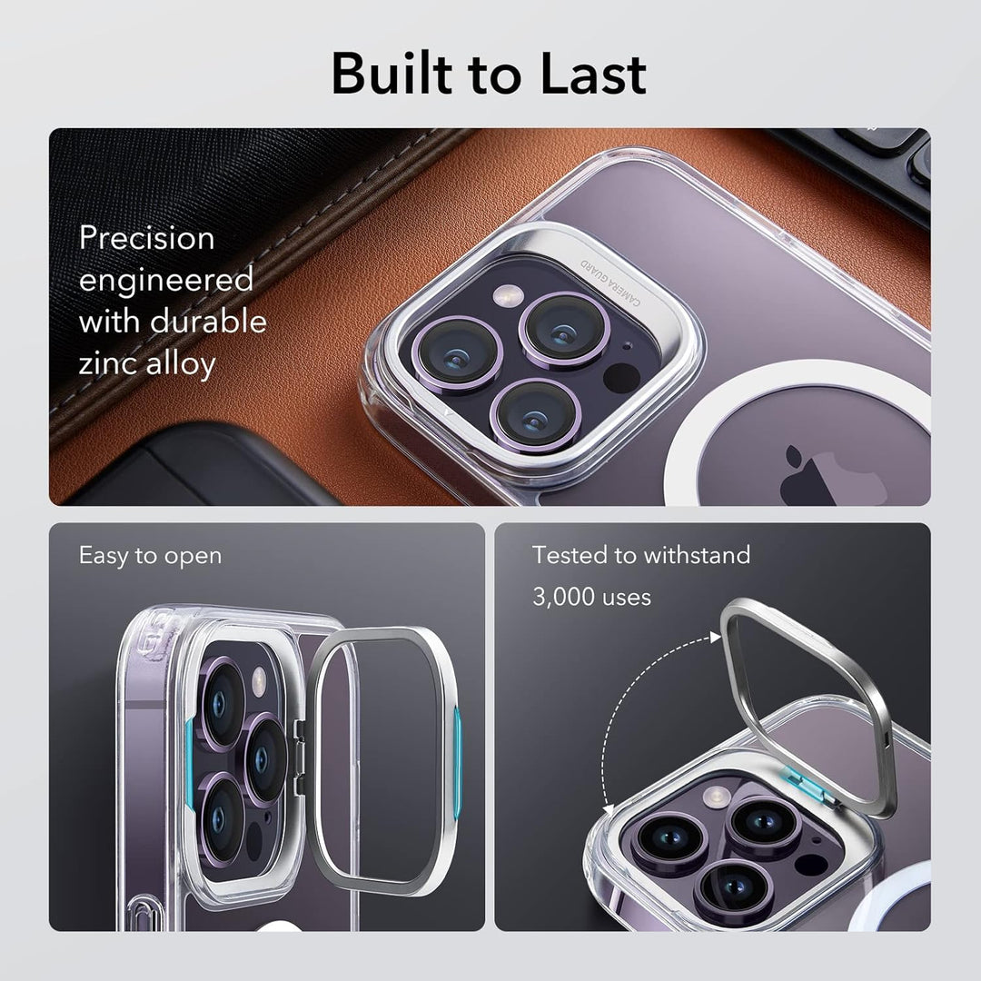 ESR für iPhone 14 Pro Max Hülle, kompatibel mit MagSafe, Classic Ständer Hülle mit HaloLock, Militär