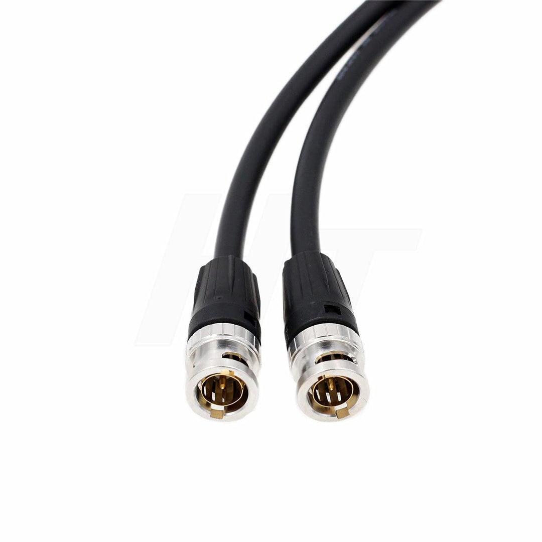 12G 4K HD SDI Video Koaxial BNC Kabel für Kamera Monitor Canare LV-61S 75 Ohm (1m, schwarz) 1 m