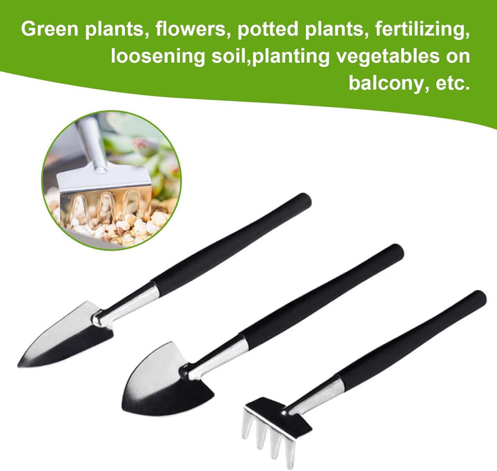 Lunaanda Gartenwerkzeug Set, 13 Stück Mini Pflanzen Werkzeug Set und Faltbare Pflanzmatte 100x100cm