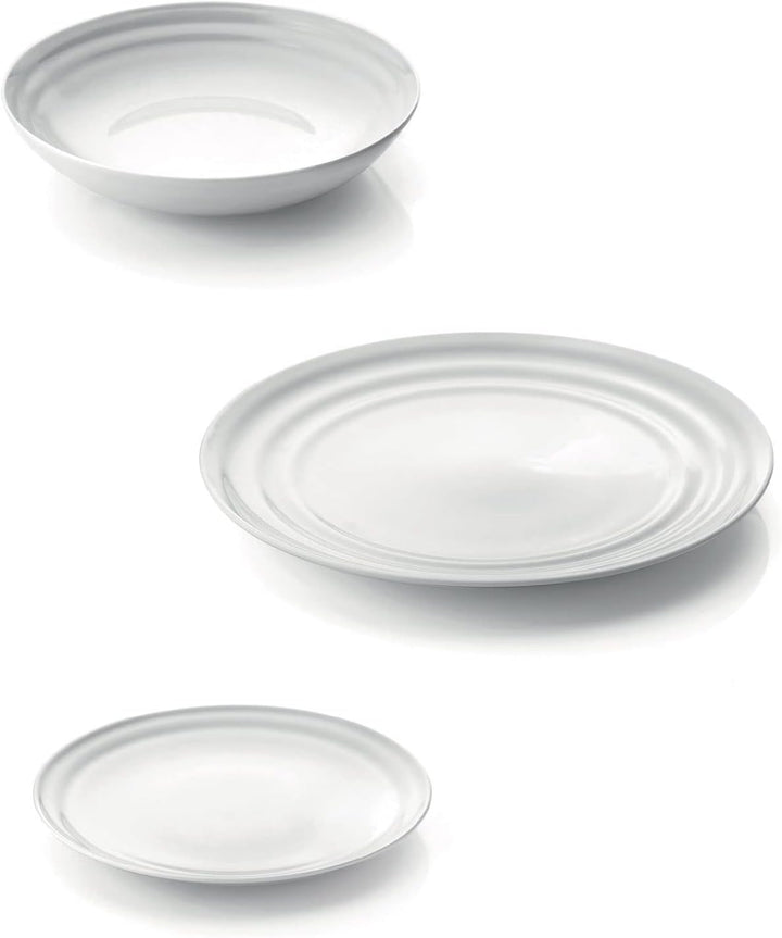 Guzzini - Gocce, EVERYDAY Gedeckset für 6 Personen, Porzellan - Weiss, 6 Stück - 29970011