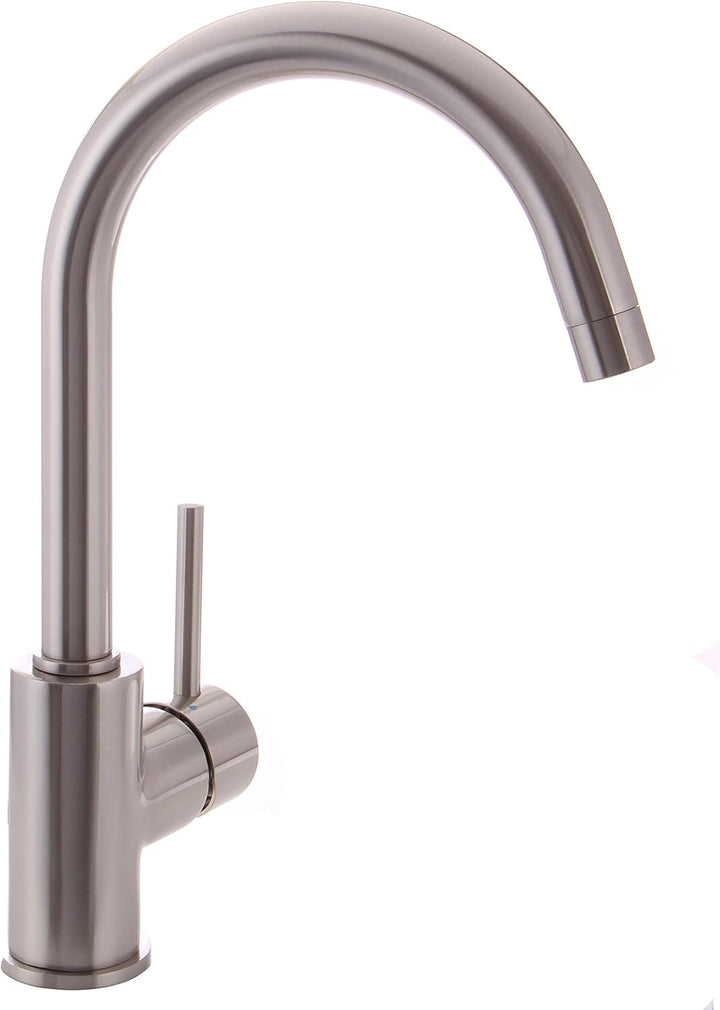 Grünblatt Niederdruck Küchenarmaturen Einhebelmischer Wasserhahn (3-Nickel-genürstet), 3-nickel-genü