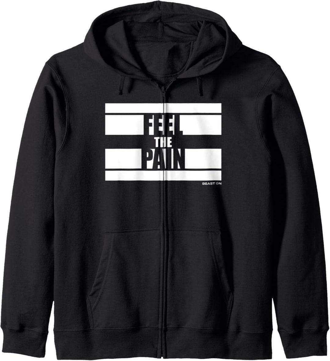 Feel the Pain Fitness Sprüche Gym Motivation Training Kapuzenjacke