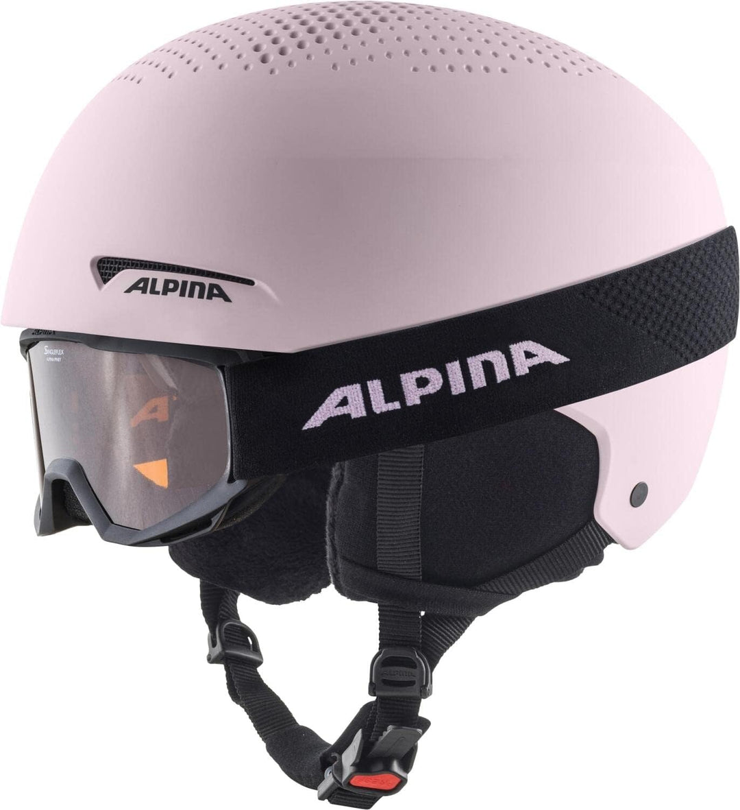ALPINA ZUPO SET (+PINEY) - Hochwertiges, Sicheres & Robustes Set aus Skibrille & Skihelm Für Erwachs