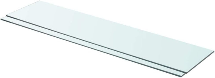 FIRBNUS 2 STK. HĂ€ngeregal 90x20x0,8 cm Glasregalboden Bad Regal Schwebend Regal Glas Schwebende Rega