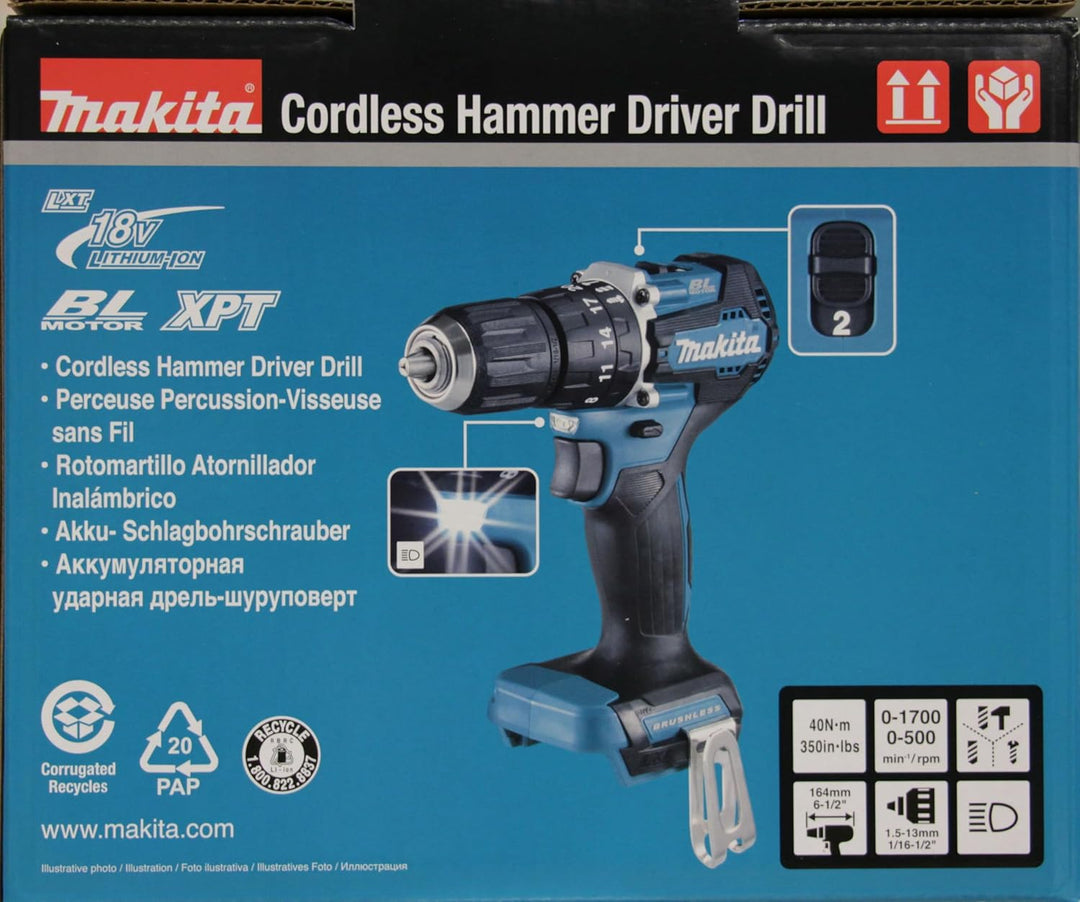 Makita DHP487Z Akku-Schlagbohrschrauber 18V (ohne Akku, Ohne Ladegerät) Akku-Schlagbohrschrauber Sin