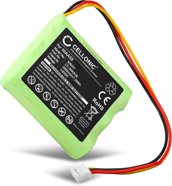 CELLONIC® 3.6V Toniebox Ersatzakku 50AA5S: Tonie Box Akku Ersatz - 2000mAh hoher Kapazität für Lange