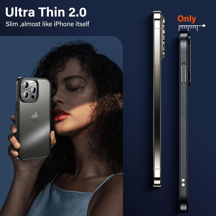 UniqueMe für iPhone 15 Pro Hülle, 5-in-1-Set Handyhülle für iPhone 15 Pro Case Rundumschutz Schutzhü