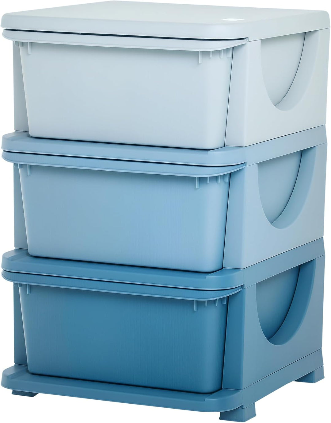 HOMCOM Schubladenschrank für Kinder mit Stauraum Aufbewahrungsboxen Spielzeug-Organizer Spielzeugkis