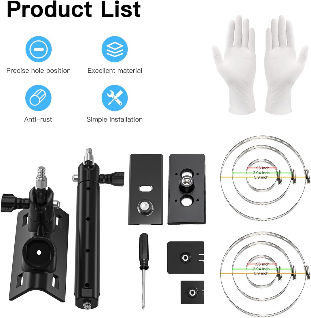 2-in-1 Universal Wasserleitung Stahlrohr Festbügel für Spotlight Kamera Plus, Spotlight Kamera Pro,