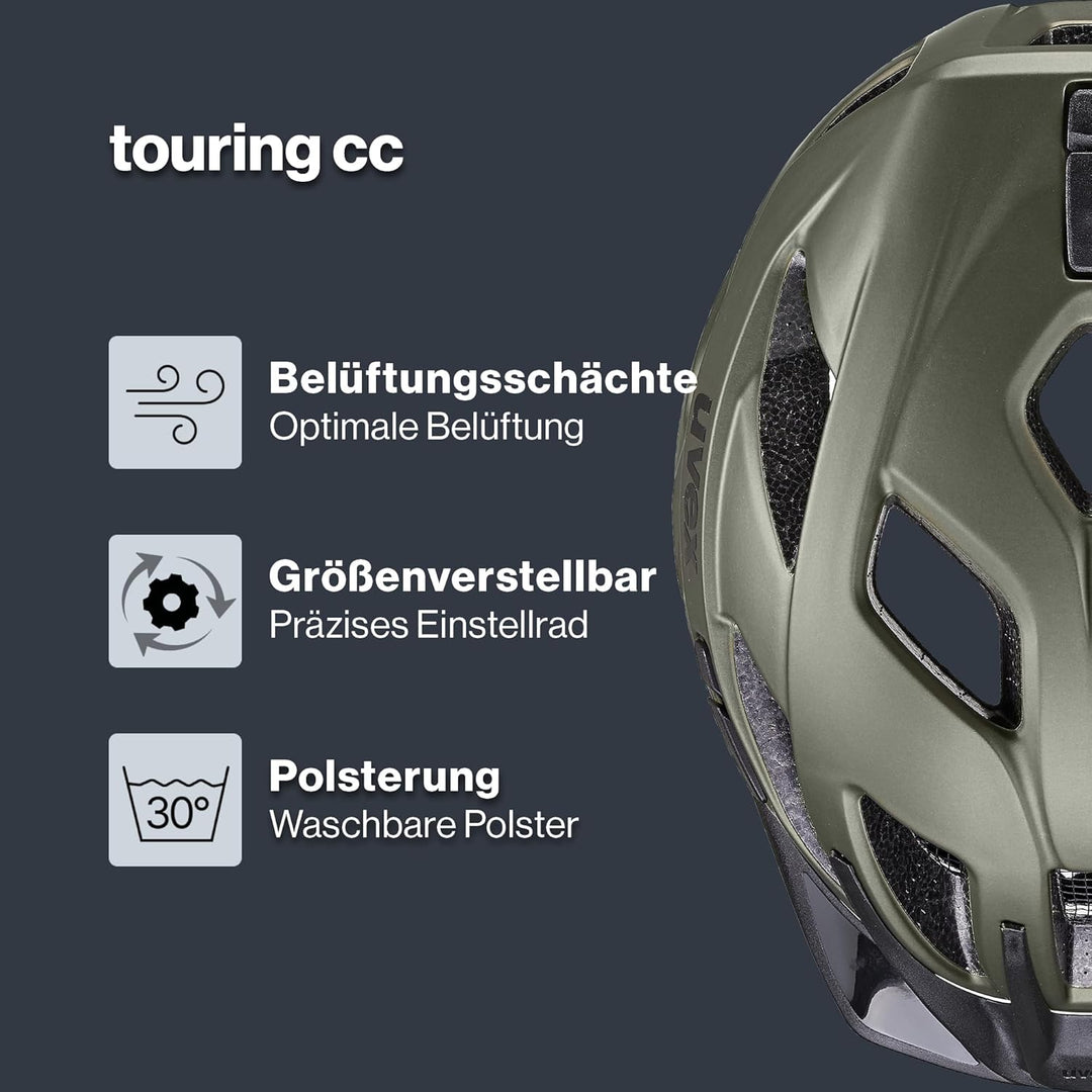uvex touring cc - leichter Allround-Helm für Damen und Herren - individuelle Grössenanpassung - erwe