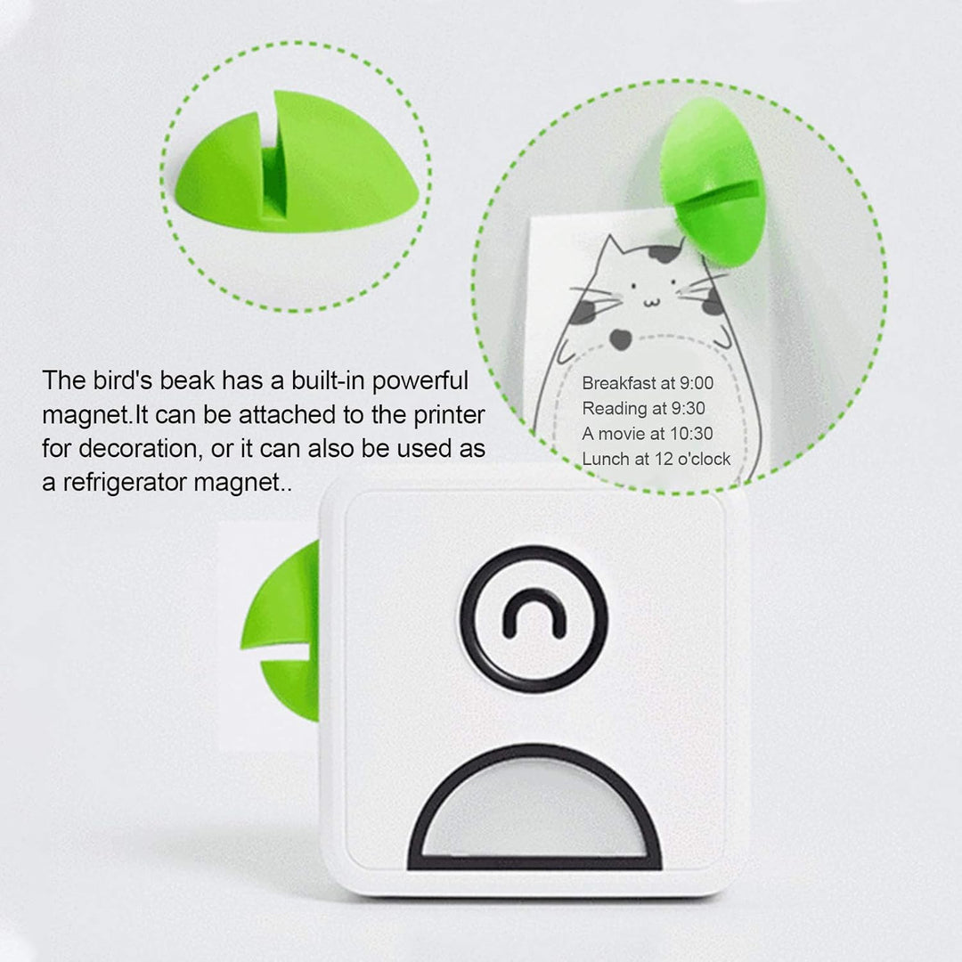 Bisofice Poooli Fotodrucker für Smartphone, Mini Fotodrucker mit 7 Rollen Thermopapier, Mini Drucker