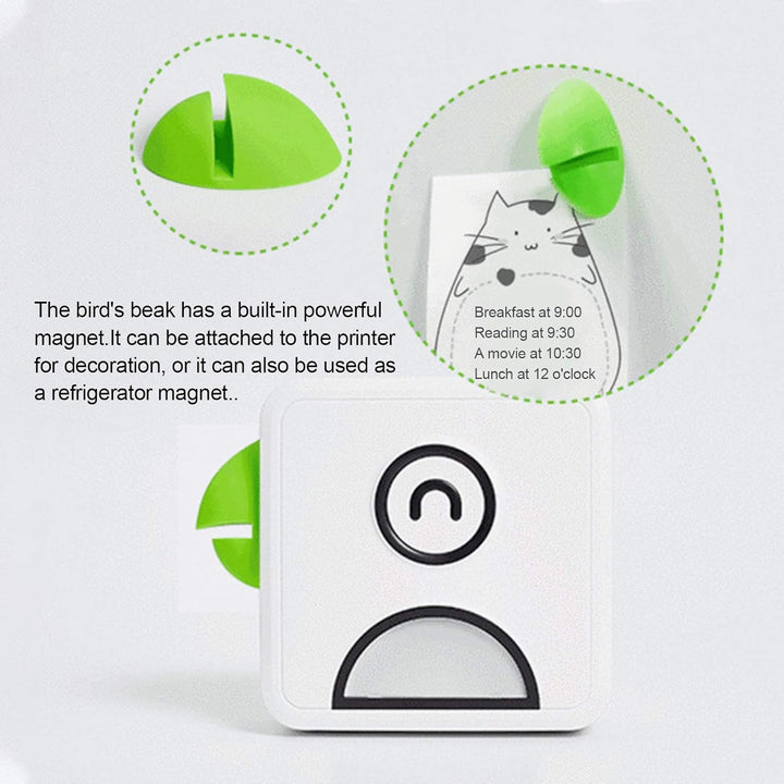 Bisofice Poooli Fotodrucker für Smartphone, Mini Fotodrucker mit 7 Rollen Thermopapier, Mini Drucker