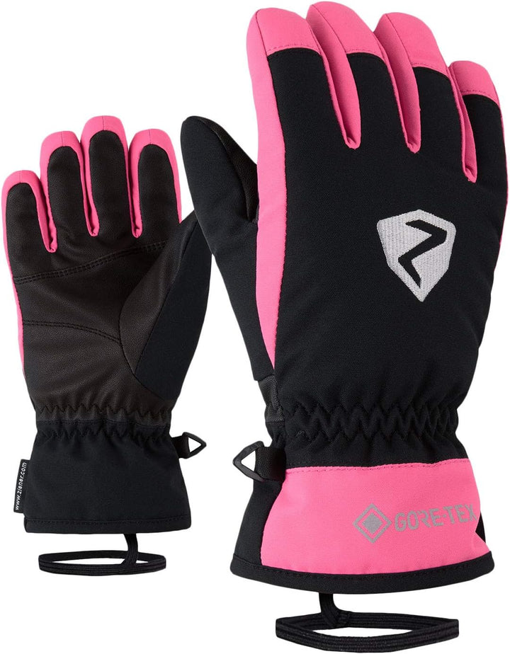 Ziener Kinder Larino Skihandschuhe 6 black,dahlienpink, 6 black,dahlienpink