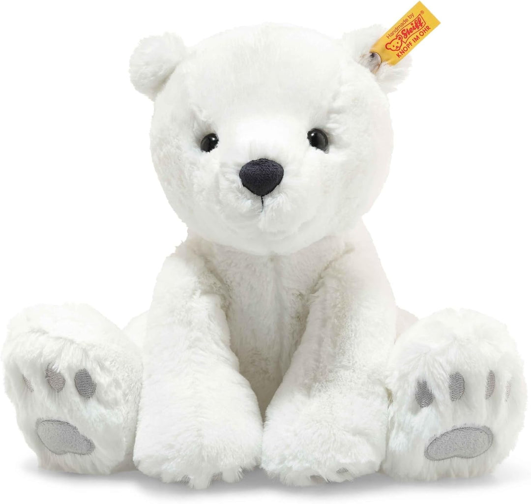 Steiff Kuscheltier Lasse Eisbär, Süsses Stofftier mit Kunststoffaugen, Kinder, Jungen & Mädchen, Sof