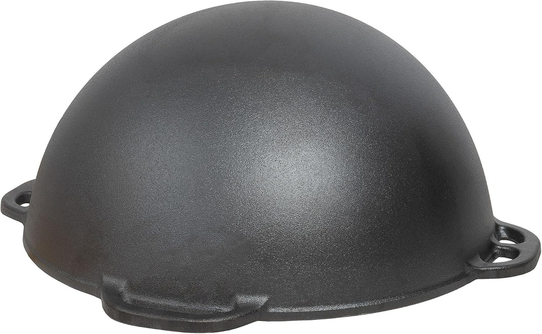 BBQ-Toro Gusseisen Kazan mit Deckel | 19 Liter | Traditioneller Gusstopf | Kasan mit rundem Boden |