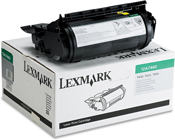Lexmark 12A7460 T63X Tonerkartusche 5.000 Seiten Rückgabe, schwarz