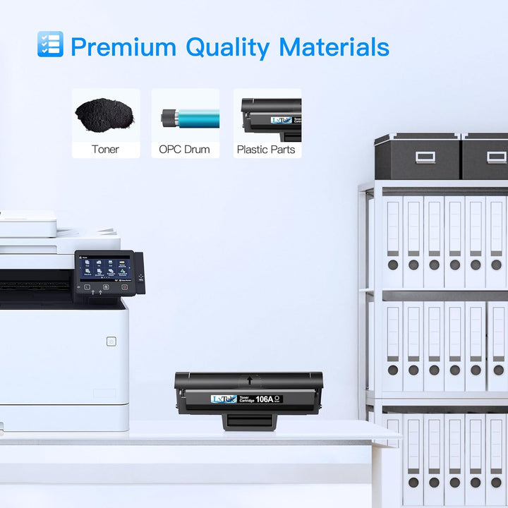 LxTek W1106A 106A Toner Kompatibel für HP 106A Toner für HP Laser MFP 135wg Toner für HP Laser 107w