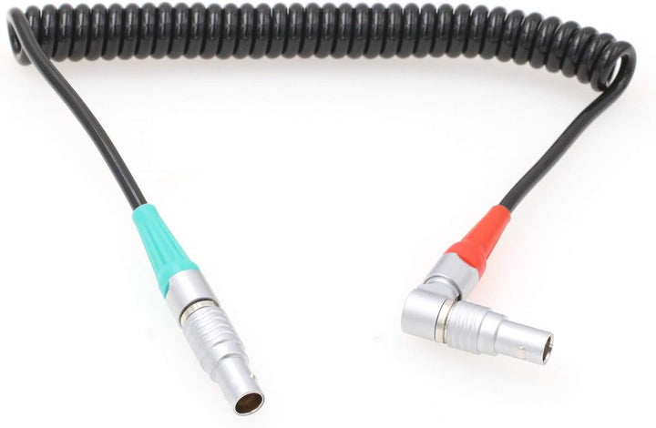 HangTon Spiralkabel, rechtwinklig, 5-polig auf gerade, 5-polig, für ARRI Alexa Mini-Kamera