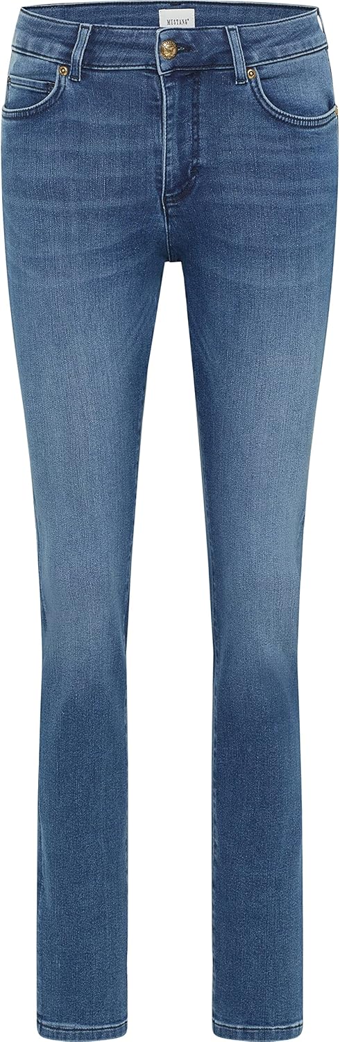 MUSTANG Damen Slim Fit Fit Crosby Relaxed Slim 27 Slim Lang Blau, 27 Slim Lang Blau