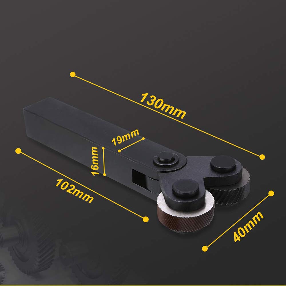 Opaltool Rändelrad-Set, Stahl, Doppelrad, schräge Zähne, Lineares Rändelrad, diagonal, 0,5mm, 1 mm,