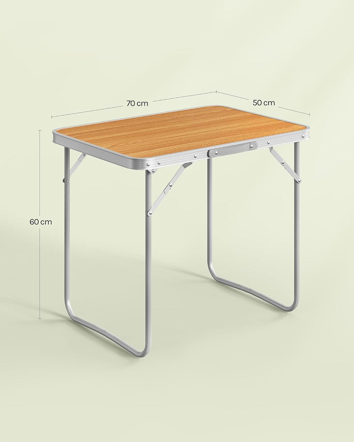 WOLTU Campingtisch Klapptisch Reisetisch mit Griff, 70x50x60cm(LxBxH) zusammenklappbar Gartentisch a