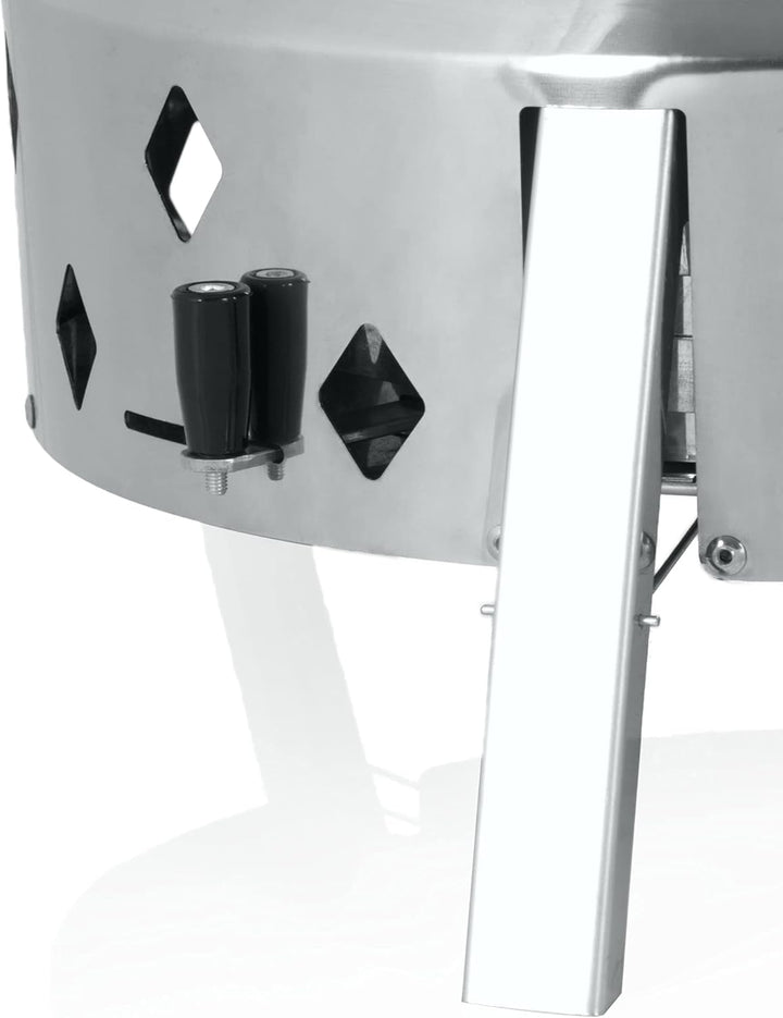 BBQ-Toro Edelstahl Dutch Oven Grill"DOKING" | Faltbarer Grill Ø 34 cm | 3-in-1 Faltgrill für Dutch O