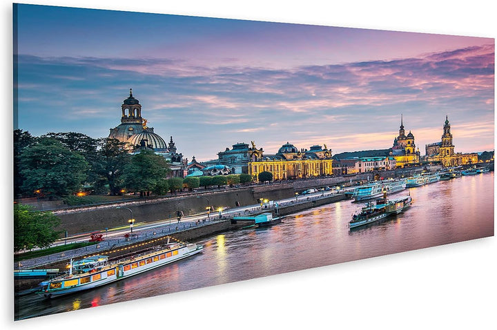 islandburner Bild auf Leinwand Dresden Deutschland Über Der Elbe Bilder Wandbilder Poster Leinwand 1