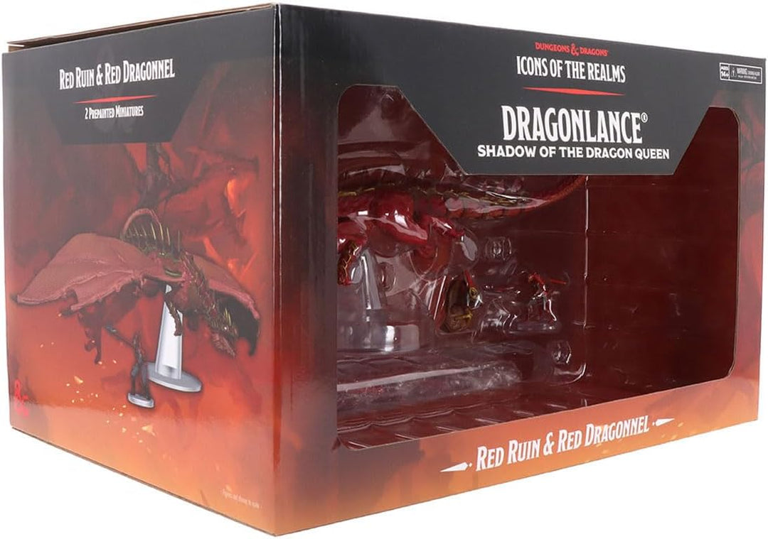 WizKids D&D Icons of the Realms: Dragonlance – Rote Ruine & Roter Dragonnel (Set 25) Dungeons and Dr