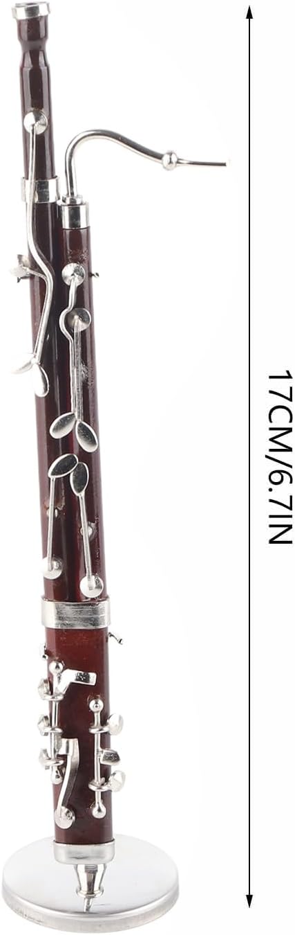 17cm Miniatur Fagott Modell Mini Musikinstrument Dekor Puppenhaus Modell Home Decoration Geschenk