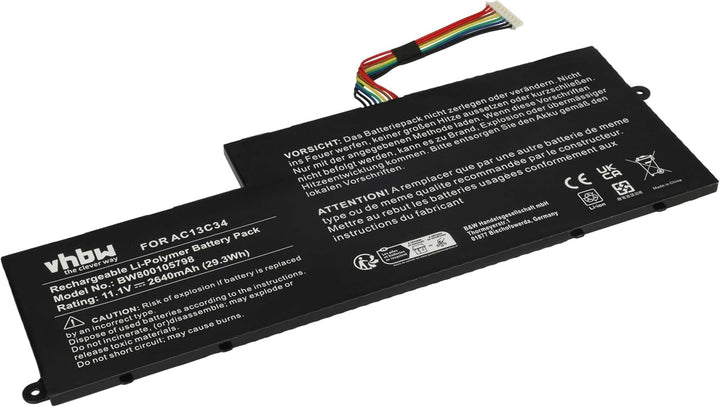 vhbw Akku kompatibel mit Acer Aspire V5-122P-0600, V5-122P-0607, V5-122P-0637, V5-122P-0643 Notebook