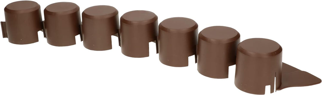 KOTARBAU® Garten-Palisade 60mm x 4,05m Braun zum Abgrenzen von Rasen und Gehwegen, Braun