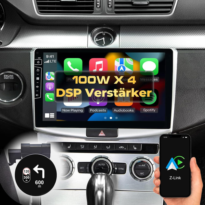 DYNAVIN Android Autoradio Navi für VW Passat B7 CC, mit 4 * 100W DSP Verstärker | DAB+ Radio; Kompat