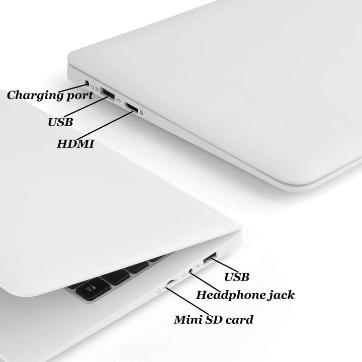 Bigmac Windows 10 Computer Laptop Mini 10,1 Zoll 32 GB ultradünnes und leichtes Netbook Intel Quad C