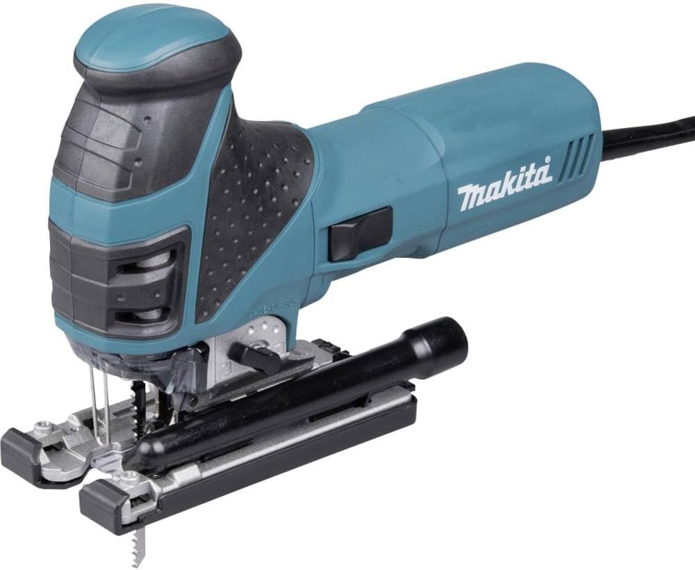Makita 4351FCTJB Pendelhubstichsäge 135 mm mit LED in schwarz Black, Black