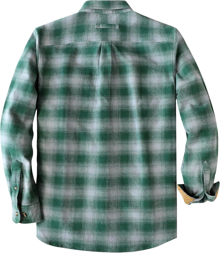 Dubinik® Flanellhemd Herren Button Down Kariert Baumwollhemd Freizeithemd Hemd Herren Langarm mit Zw