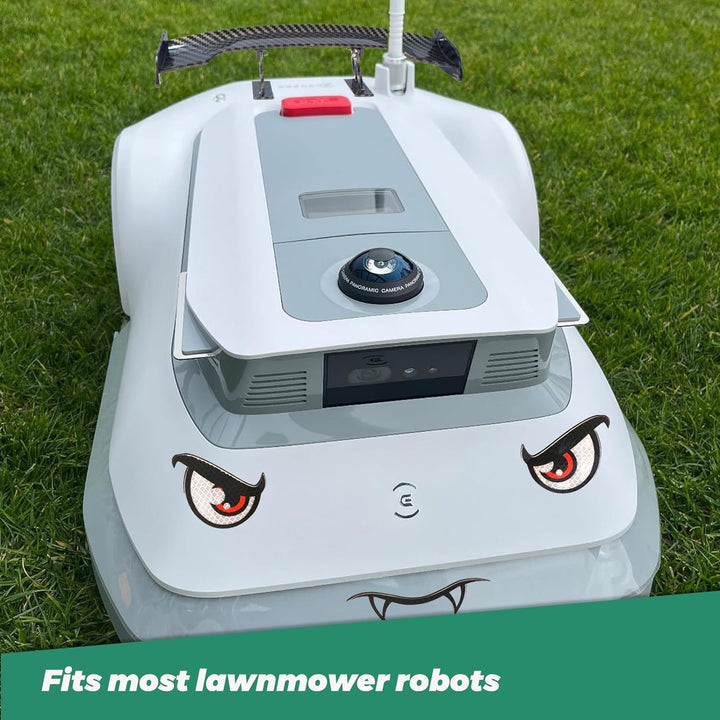 IKSAMY Mähroboter Deko, Worx Tuning - Aufkleber Mähroboter I Mähroboter Spoiler I Heckflosse für Wor