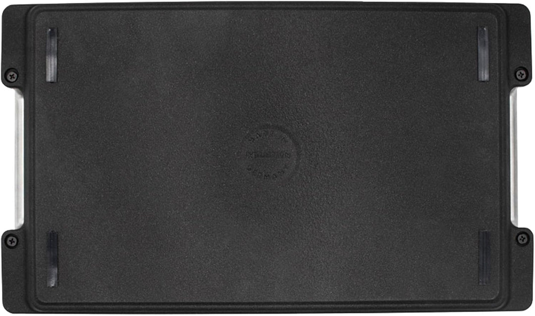 Eurolux geriffelte Grillplatte 41 x 24 cm - induktive vollflächig gerillte Servierplatte Aluguss bes