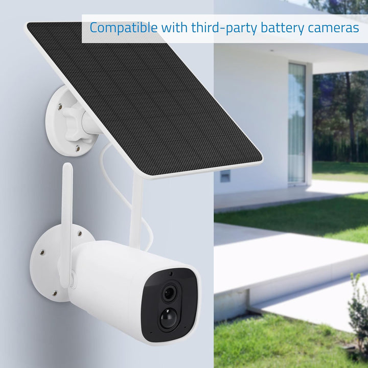 NIVIAN Solarpanel für IP-Sicherheits- und Überwachungskameras mit Akku, kompatibel mit Ezviz C3A und