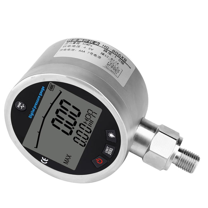 YWBL-WH Digitales Manometer, Digitales Hydraulikmanometer 400BAR 0-40Mpa 5800PSI HG-806XB mit G1/4 A