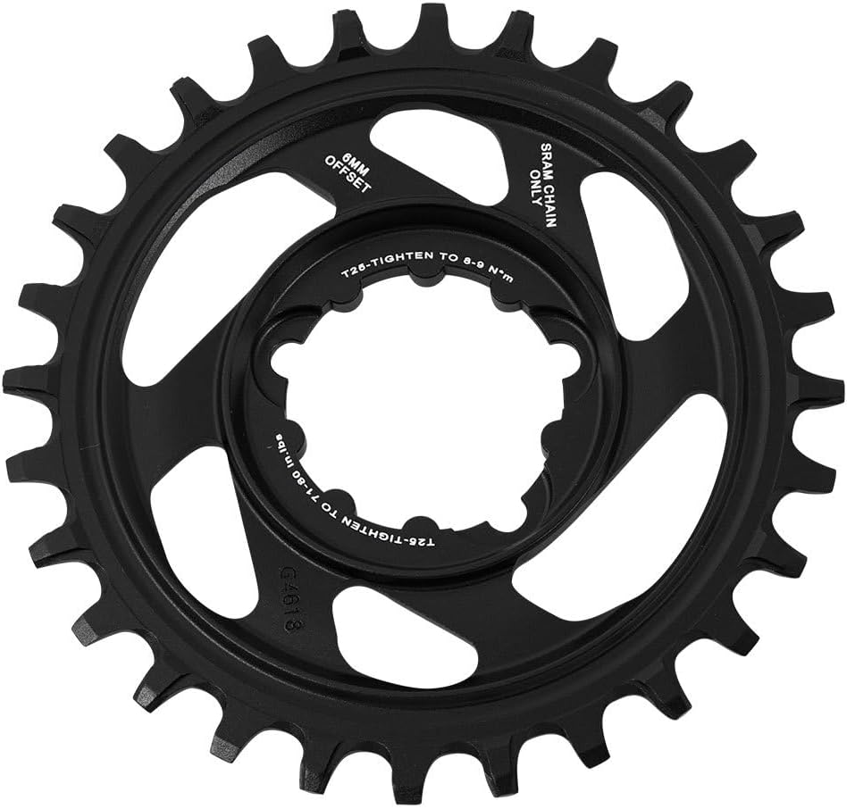 Sram MTB Direct Mount Aluminium 11-Fach X-sync 6 Mm Offset Kettenblätter 45 x 34 x 26 cm Schwarz, 45