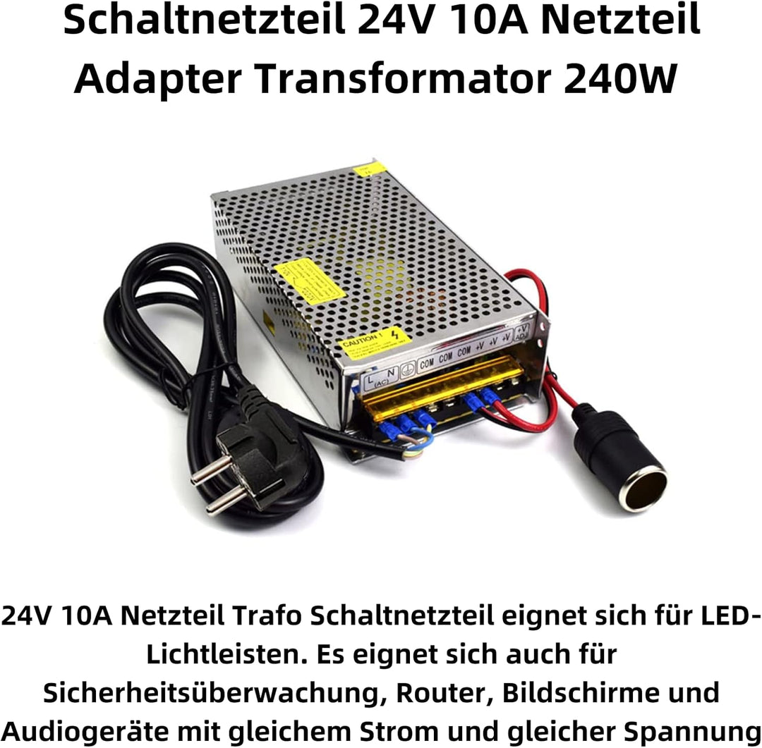D83CS Einbaunetzteil AC/DC Netzteil DC 10A Schaltnetzteil 240W Netzteil Adapter Adapter 220-240V auf