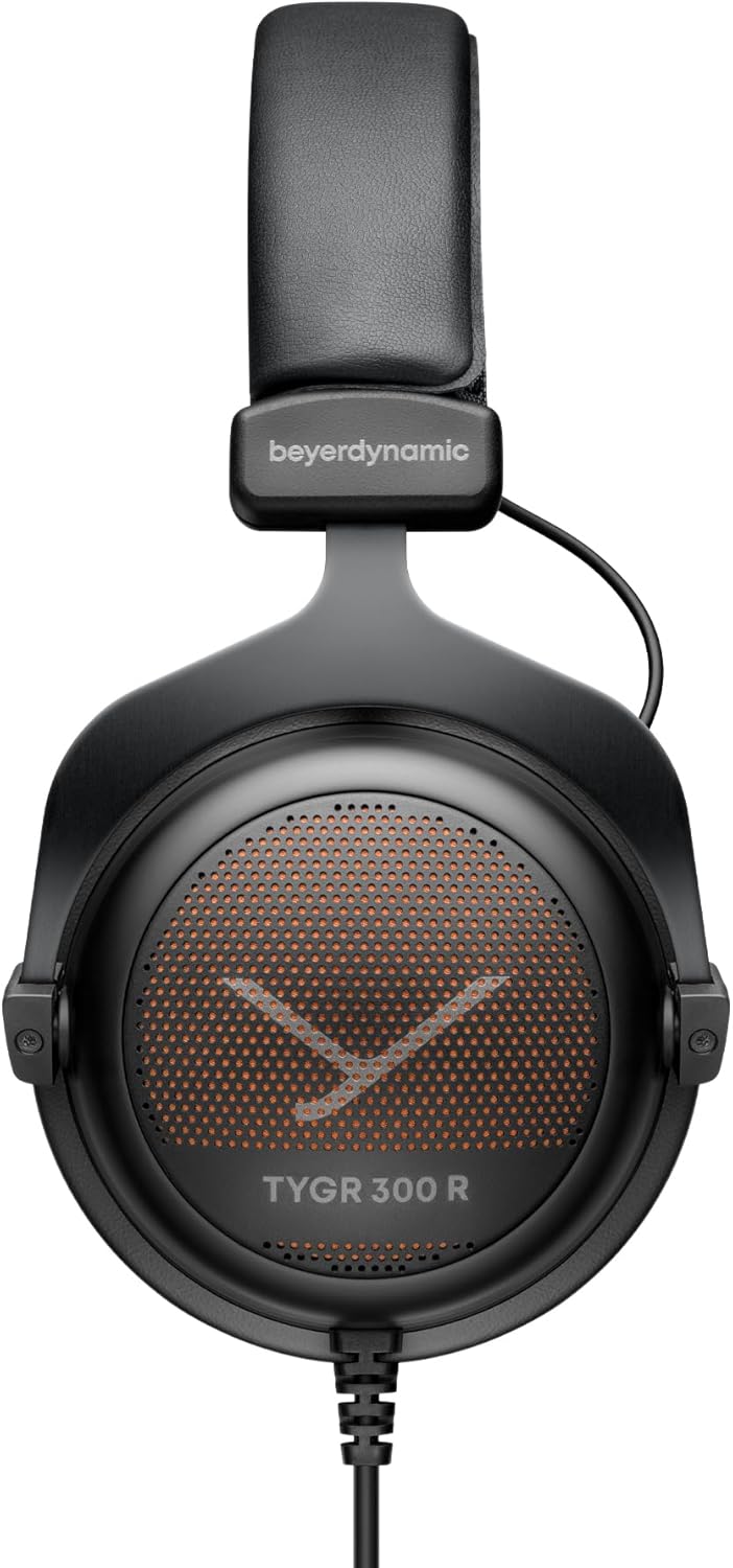 beyerdynamic TYGR 300 R Kopfhörer, offener Gaming-Kopfhörer, kabelgebunden, schwarz, geeignet für PS