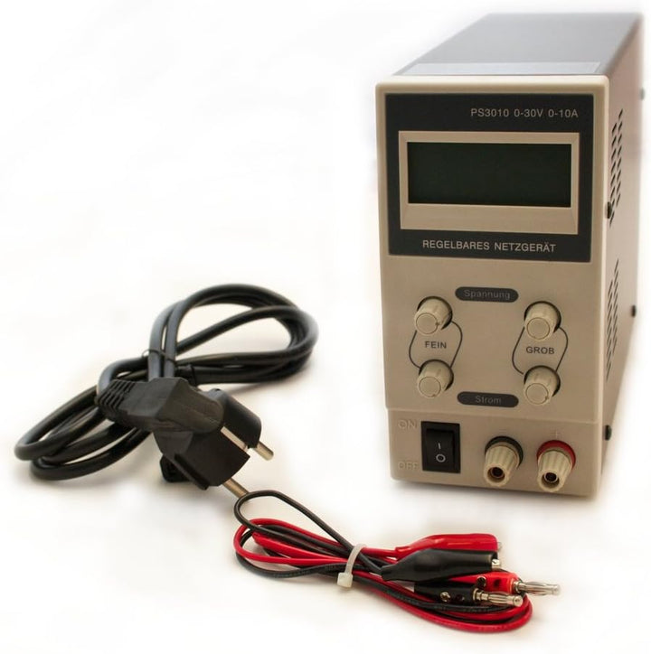 edi-tronic Regelbares DC Labornetzgerät 0-30V 0-10A PS3010 Labornetzteil Netzgerät regelbar Netzteil